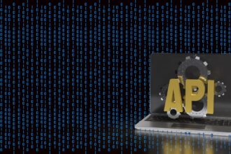 API Integration and Artificial Intelligence Technology Concept on Laptop 3d render